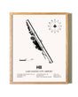 Lake Havasu City Airport framed print in natural wood frame