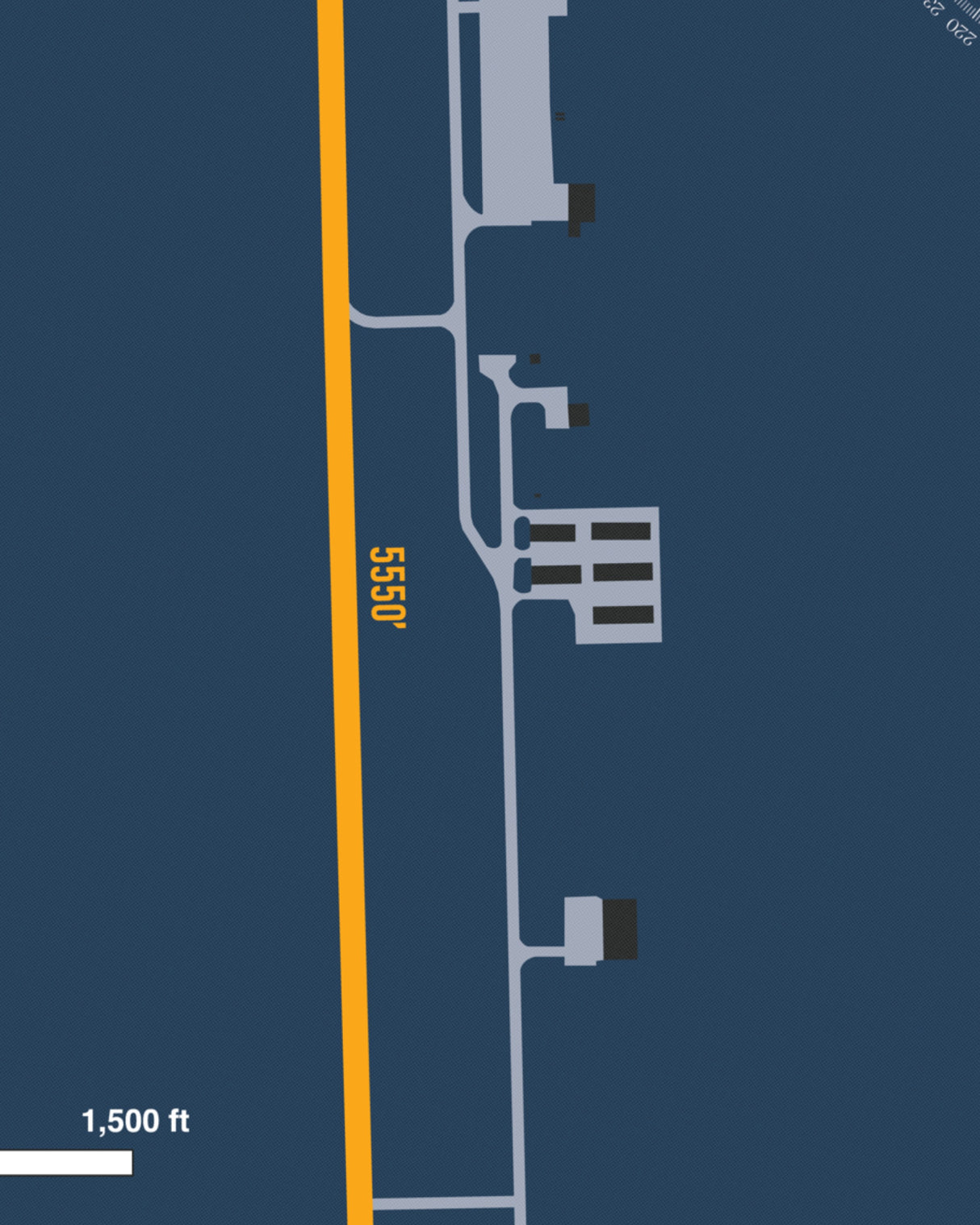 Closeup View of George M. Bryan Airport poster