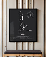 Frame color options for Tupelo Regional Airport Wall Art