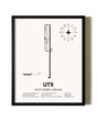Framed West Desert Airpark wall art poster in black frame
