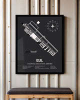 Frame color options for Caldwell Executive Airport Wall Art