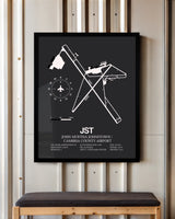 Frame color options for John Murtha Johnstown / Cambria County Airport Wall Art