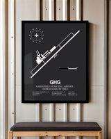 Frame color options for Marshfield Municipal Airport-George Harlow Field Wall Art