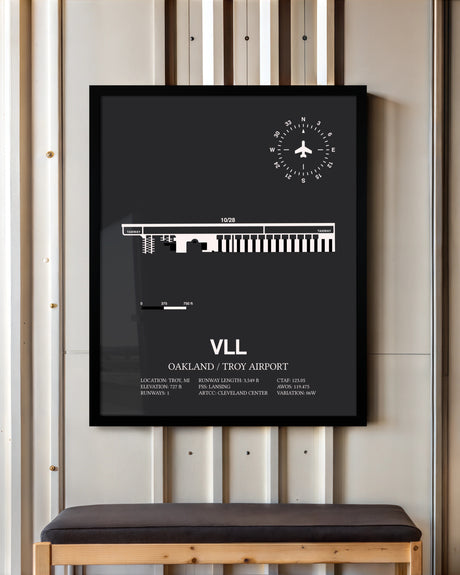 Frame color options for Oakland / Troy Airport Wall Art