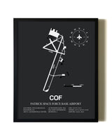 Unframed Patrick Space Force Base Airport map print poster