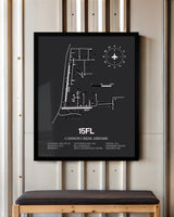 Frame color options for Cannon Creek Airpark Wall Art