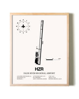 False River Regional Airport framed wall art in white frame