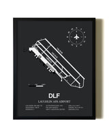 Unframed Laughlin AFB Airport map print poster