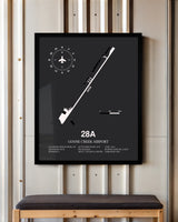 Frame color options for Goose Creek Airport Wall Art