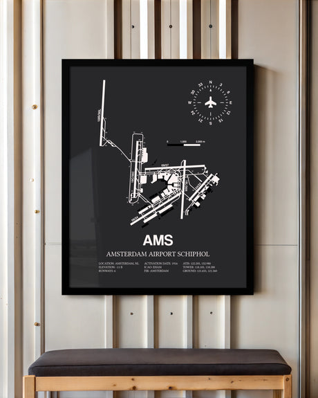 Frame color options for Amsterdam Airport Schiphol Wall Art