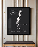 Frame color options for French Valley Airport Wall Art
