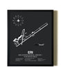 Unframed Erie International Airport / Tom Ridge Field map print poster