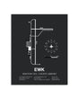Gray Framed Newton City / County Airport layout wall art poster