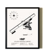 Framed Atlanta Speedway Airport wall art poster in black frame