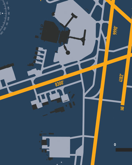 Closeup View of General Mitchell International Airport poster