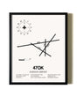 Framed Harman Airport wall art poster in black frame
