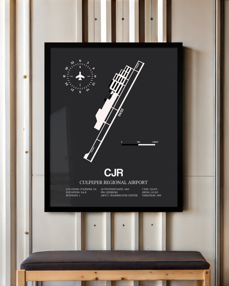Frame color options for Culpeper Regional Airport Wall Art