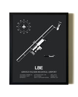 Unframed Arnold Palmer Regional Airport map print poster