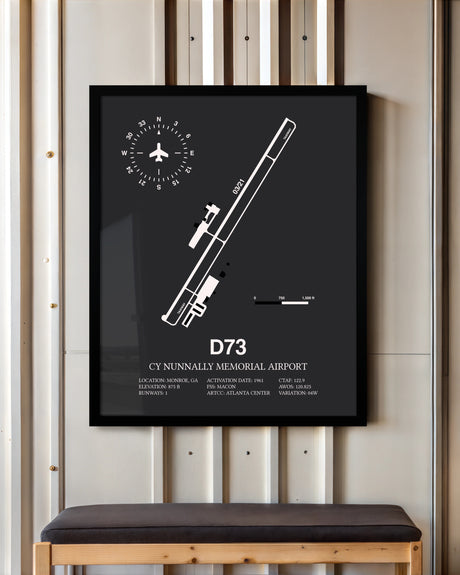 Frame color options for Cy Nunnally Memorial Airport Wall Art