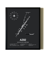 Unframed Mogollon Airpark map print poster