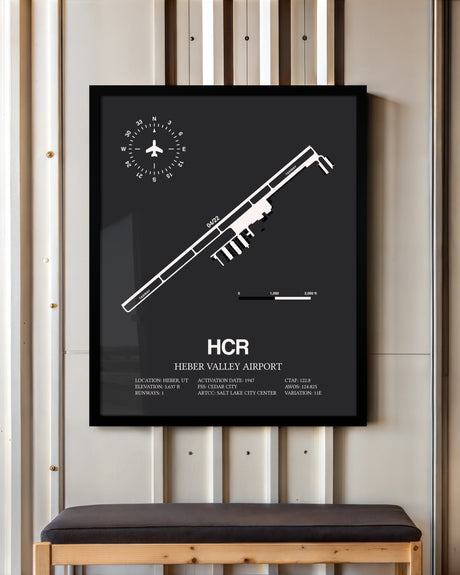 Frame color options for Heber Valley Airport Wall Art