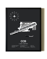 Unframed Cable Airport map print poster
