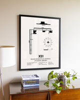 Miami Homestead General Aviation Airport aviation wall décor in black wood frame