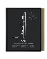 Unframed Pryor Field Regional Airport map print poster