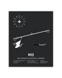 Gray Framed Bloomsburg Municipal Airport layout wall art poster