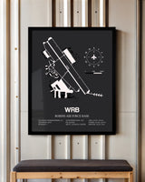 Frame color options for Robins Air Force Base Wall Art