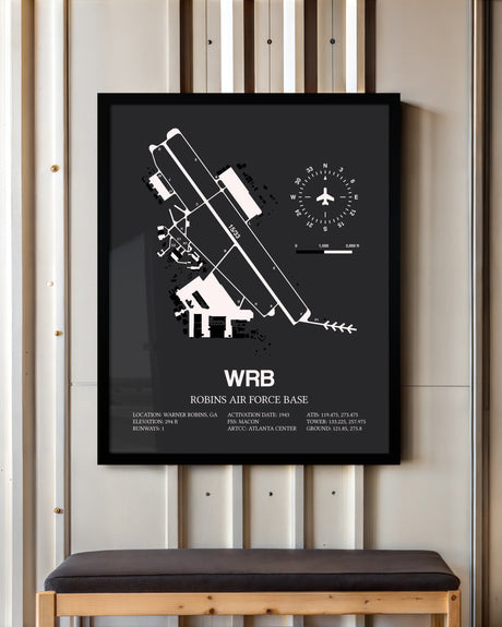 Frame color options for Robins Air Force Base Wall Art
