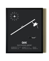 Unframed Pilot Station Airport map print poster