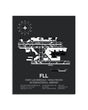 Gray Framed Fort Lauderdale / Hollywood International Airport layout wall art poster