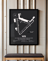 Frame color options for McGuire Field (Joint Base McGuire Dix Lakehurst) Airport Wall Art
