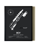 Unframed Birchwood Airport map print poster