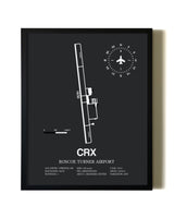 Unframed Roscoe Turner Airport map print poster
