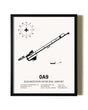 Framed Elizabethton Municipal Airport wall art poster in black frame