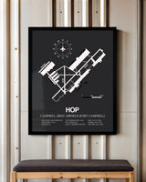 Frame color options for Campbell Army Airfield (Fort Campbell) Wall Art