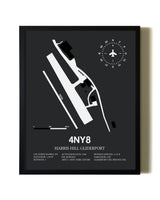Unframed Harris Hill Gliderport map print poster