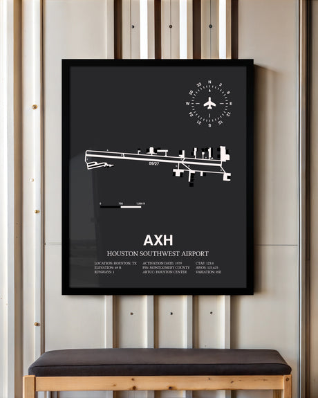 Frame color options for Houston Southwest Airport Wall Art