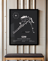 Frame color options for Boscombe Down Airport Wall Art