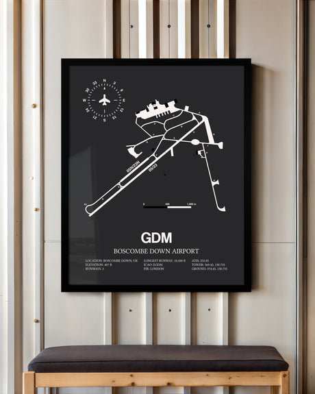 Frame color options for Boscombe Down Airport Wall Art
