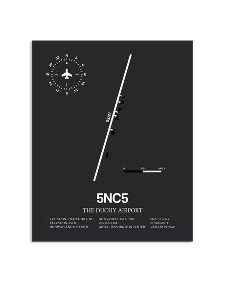 Gray Framed The Duchy Airport layout wall art poster