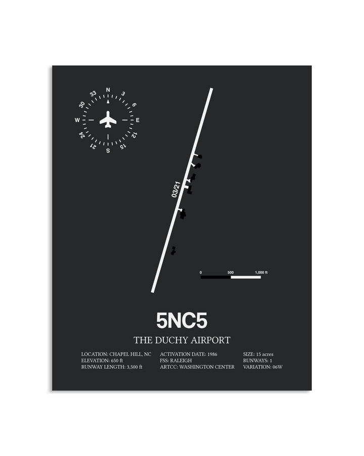 Gray Framed The Duchy Airport layout wall art poster
