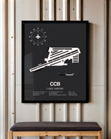 Frame color options for Cable Airport Wall Art