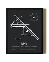 Unframed Mojave Air & Space Port / Rutan Field map print poster