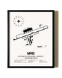 Framed Eastern WV Regional Airport / Shepherd Field wall art poster in black frame