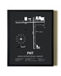 Unframed Bishop International Airport map print poster