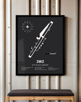 Frame color options for Put in Bay Airport Wall Art