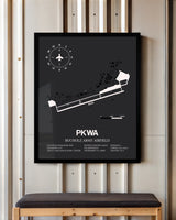 Frame color options for Bucholz Army Airfield Wall Art